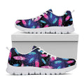 Native Feather Pattern Print White Running Shoes