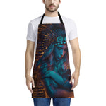 Native Indian Girl Portrait Print Apron