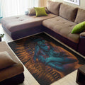 Native Indian Girl Portrait Print Floor Mat