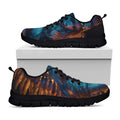 Native Indian Girl Portrait Print Black Running Shoes