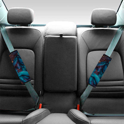 Native Indian Girl Portrait Print Car Seat Belt Covers