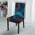 Native Indian Girl Portrait Print Dining Chair Slipcover