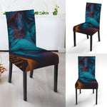 Native Indian Girl Portrait Print Dining Chair Slipcover