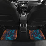 Native Indian Girl Portrait Print Front and Back Car Floor Mats