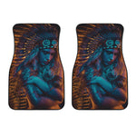 Native Indian Girl Portrait Print Front Car Floor Mats
