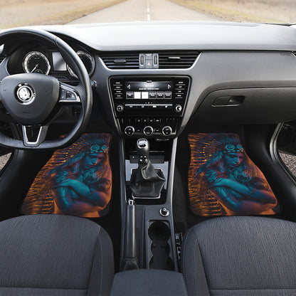 Native Indian Girl Portrait Print Front Car Floor Mats