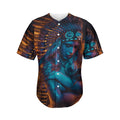 Native Indian Girl Portrait Print Men's Baseball Jersey