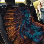 Native Indian Girl Portrait Print Pet Car Back Seat Cover