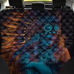 Native Indian Girl Portrait Print Pet Car Back Seat Cover
