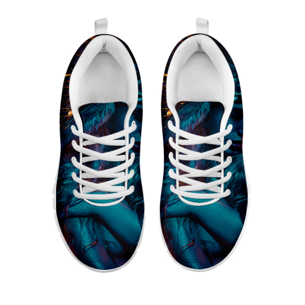Native Indian Girl Portrait Print White Sneakers
