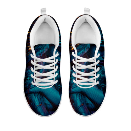 Native Indian Girl Portrait Print White Sneakers