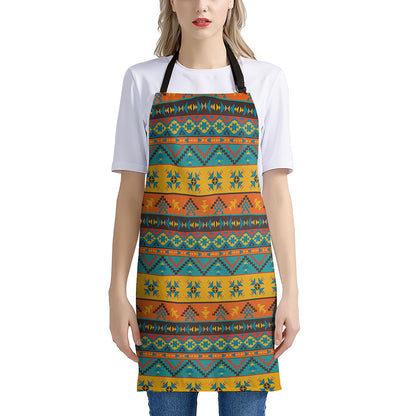Native Indian Inspired Pattern Print Apron