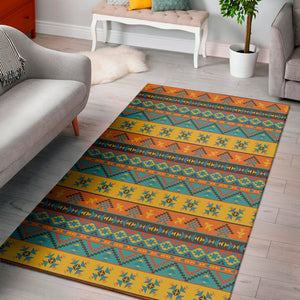 Native Indian Inspired Pattern Print Area Rug