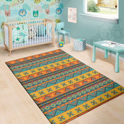 Native Indian Inspired Pattern Print Area Rug