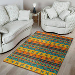 Native Indian Inspired Pattern Print Area Rug