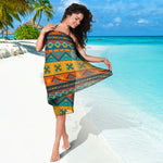 Native Indian Inspired Pattern Print Beach Sarong Wrap