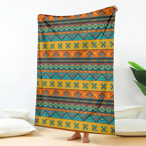 Native Indian Inspired Pattern Print Blanket