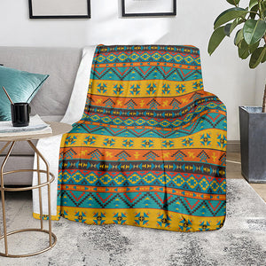 Native Indian Inspired Pattern Print Blanket