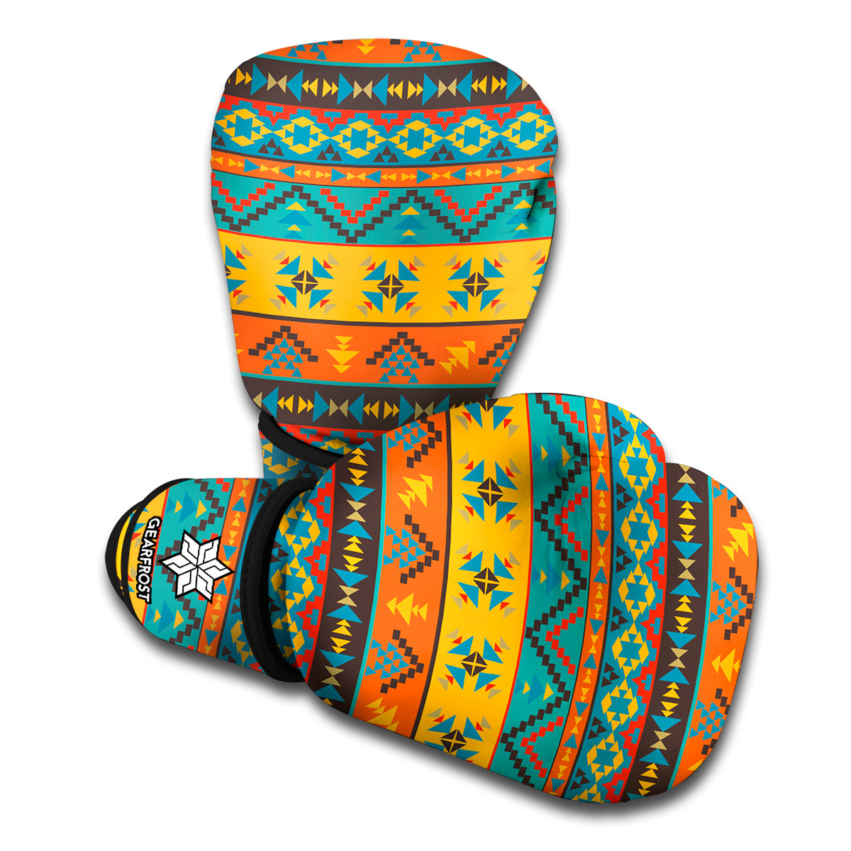 Native Indian Inspired Pattern Print Boxing Gloves