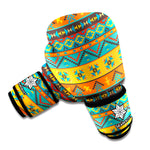 Native Indian Inspired Pattern Print Boxing Gloves