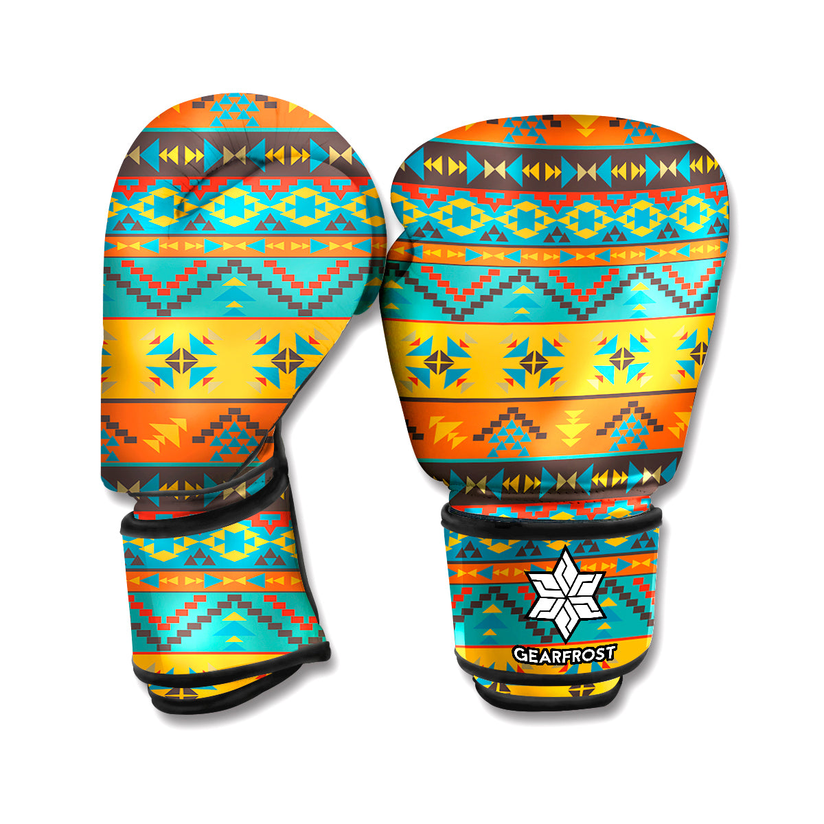 Native Indian Inspired Pattern Print Boxing Gloves