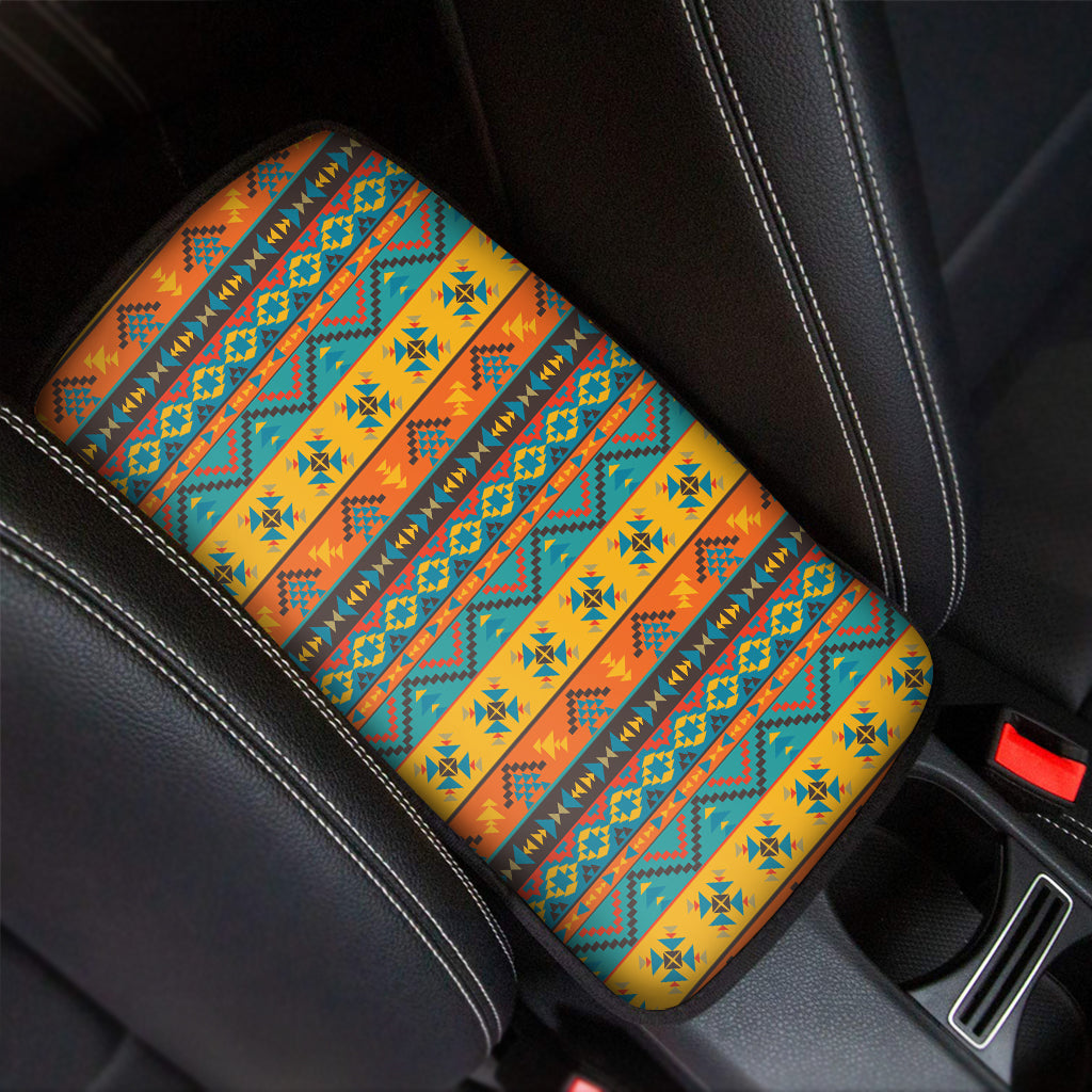 Native Indian Inspired Pattern Print Car Center Console Cover