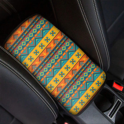 Native Indian Inspired Pattern Print Car Center Console Cover