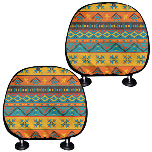 Native Indian Inspired Pattern Print Car Headrest Covers