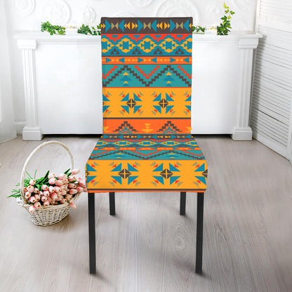 Native Indian Inspired Pattern Print Dining Chair Slipcover