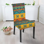 Native Indian Inspired Pattern Print Dining Chair Slipcover