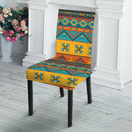 Native Indian Inspired Pattern Print Dining Chair Slipcover