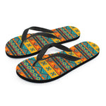 Native Indian Inspired Pattern Print Flip Flops