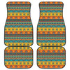 Native Indian Inspired Pattern Print Front and Back Car Floor Mats