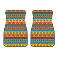 Native Indian Inspired Pattern Print Front Car Floor Mats