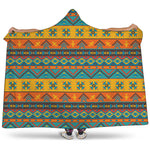 Native Indian Inspired Pattern Print Hooded Blanket