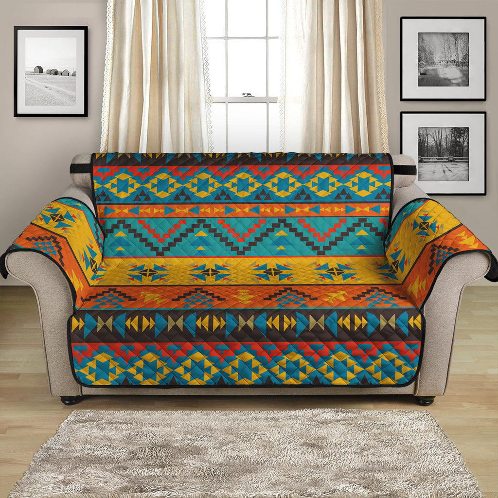 Native Indian Inspired Pattern Print Loveseat Protector