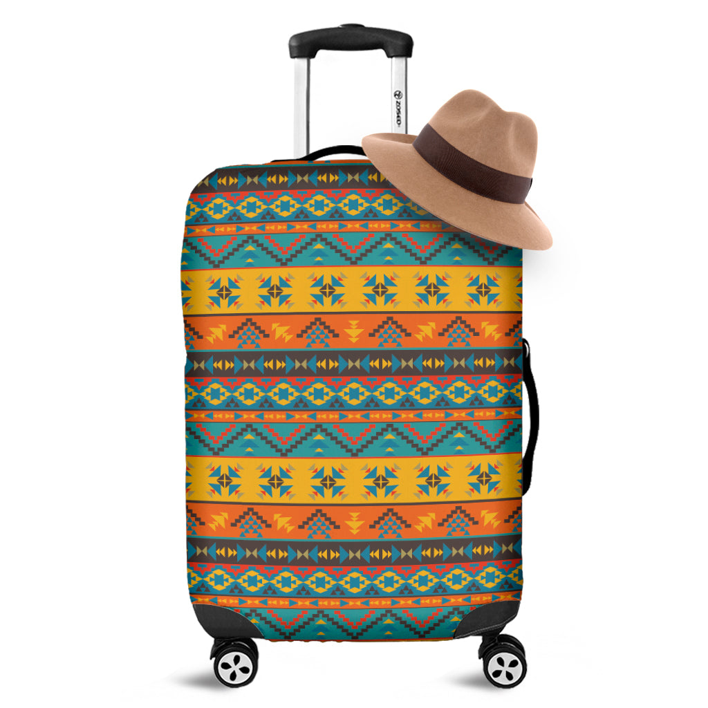 Native Indian Inspired Pattern Print Luggage Cover