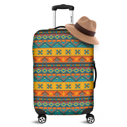 Native Indian Inspired Pattern Print Luggage Cover