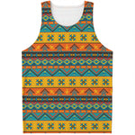 Native Indian Inspired Pattern Print Men's Tank Top