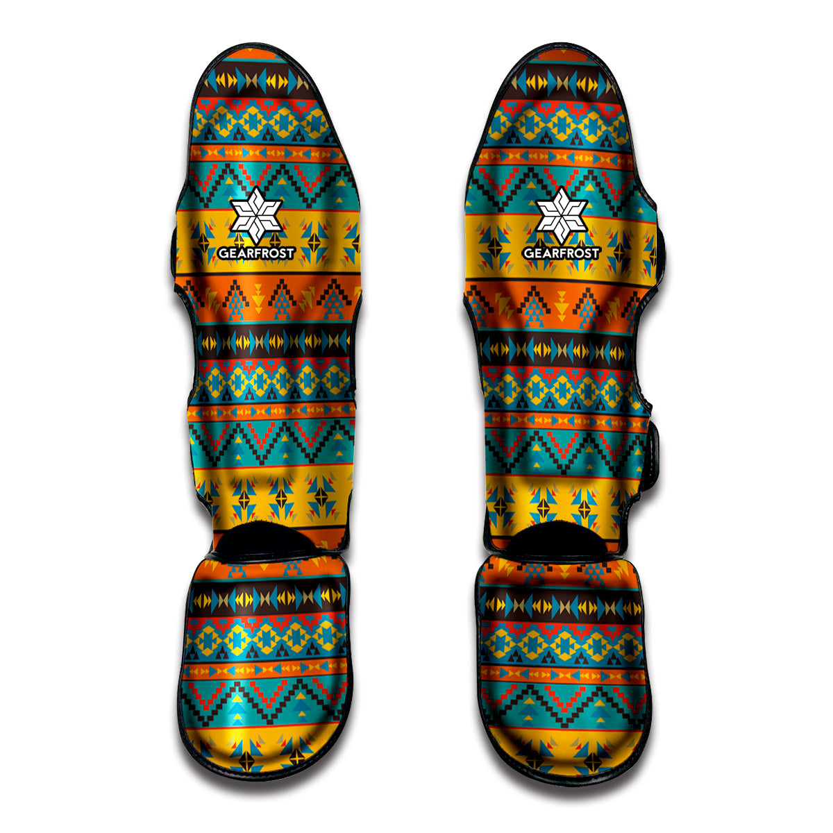Native Indian Inspired Pattern Print Muay Thai Shin Guard