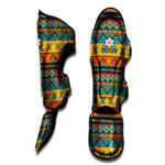 Native Indian Inspired Pattern Print Muay Thai Shin Guard