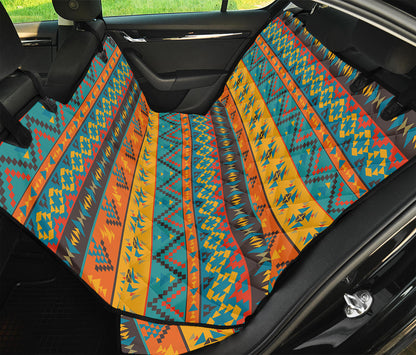 Native Indian Inspired Pattern Print Pet Car Back Seat Cover