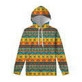 Native Indian Inspired Pattern Print Pullover Hoodie