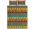Native Indian Inspired Pattern Print Quilt Bed Set
