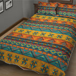 Native Indian Inspired Pattern Print Quilt Bed Set