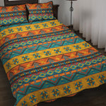 Native Indian Inspired Pattern Print Quilt Bed Set