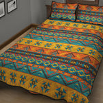 Native Indian Inspired Pattern Print Quilt Bed Set