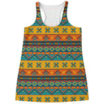 Native Indian Inspired Pattern Print Women's Racerback Tank Top