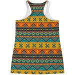 Native Indian Inspired Pattern Print Women's Racerback Tank Top