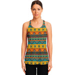Native Indian Inspired Pattern Print Women's Racerback Tank Top